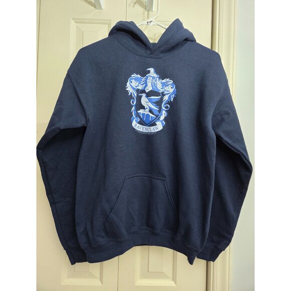 Harry Potter Ravenclaw Navy Blue Hoodie XL Gildan Heavy Blend Fleece Warm Cozy W - Picture 1 of 3